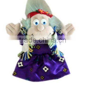 20cm witch shape hand puppet plush toy