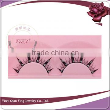 korea natural looking private label false fiber eyelashes for sale