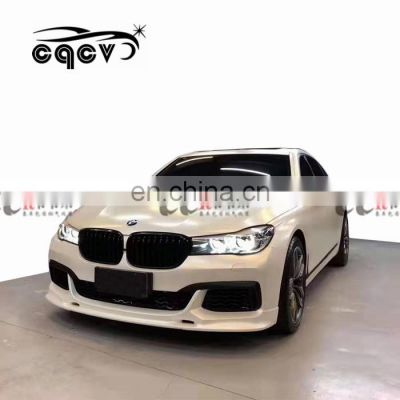 Beautiful carbon fiber material body kit for new BMW 7 series G11 G12 in 3D style front  lip wing spoiler trunk spoiler