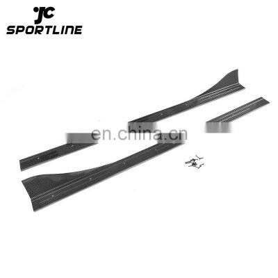 Carbon Fiber Car Side Bumper Skirts Lip for Mazda MX-5 (ND) Miata Convertible 16-17