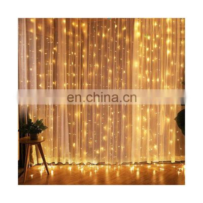 Christmas Wedding Ramadan Decoration Fairy Curtain Lamp Remote Control USB String Lights for Home