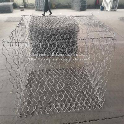 standard galvanized hexagon mesh gabion basket sizes