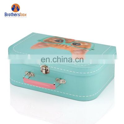 wholesale suitcase boxes suitcase shaped gift box mini paper cardboard suitcases for kids