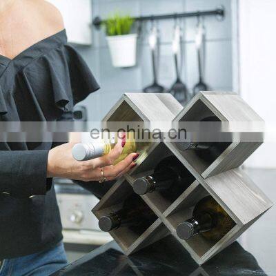 Rustic Wooden Wine Rack photo-5