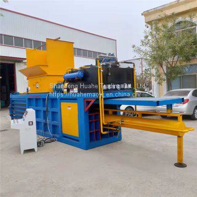 Horizontal waste paper used book hydraulic packer waste copper waste aluminum briquetting machine paint barrel milk powder tank compressor