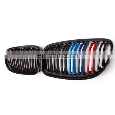 Grill for BMW 3 series E90 three color doul slat Line front grill for BMW E90 M style bumper grill 2008-2011