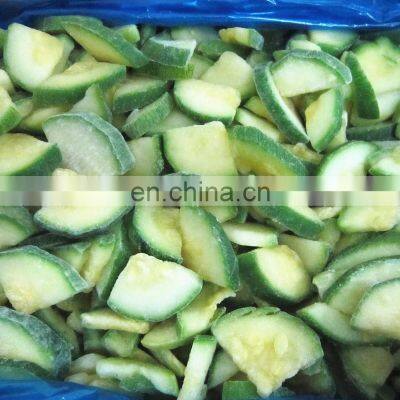BRC A Approved IQF Zucchini Cut Green Zucchini Slices Frozen Zucchini