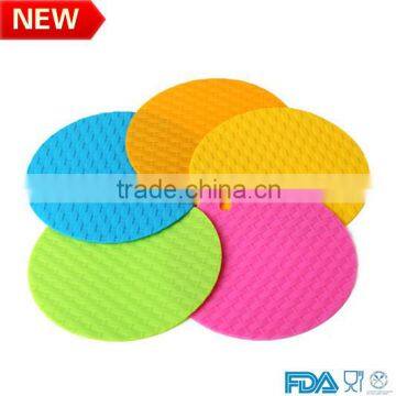 High Quality Food Grade Cycle Colored Silicone Mat Silicon Place Mat