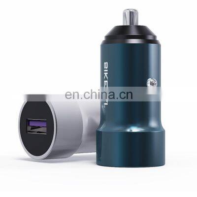 Sikenai Metal 18W USB Car Charger Quick Charge QC3.0 USB mini Super Fast Car Charger