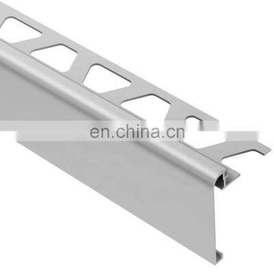 Easy install tile edging aluminium profiles , aluminium tile edge trim  edge proteection of tiled walls and floor
