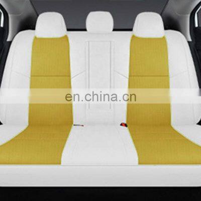 OEM Custom Automotive Parts & Accessories Black Red Standard SUV Seat True Genuine 5d Leather Sit Cover Kit for Cars photo-2