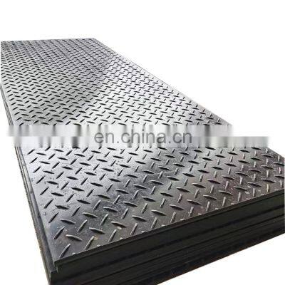 Manufacturer heavy duty 4x8 plastic  hdpe temporary construct excavator road mats HDPE swamp  ground floor mat