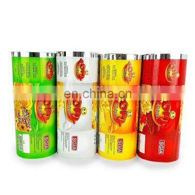 Food packaging roll solid beverage powder composite film plastic roll film color aluminum foil coil plastic bag