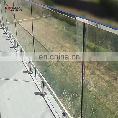 Superhouse CA Modern High Quality Outdoor U Channel Glass Balustrade With Low Price For California
