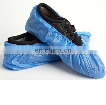 CPE PE Blue Disposable Plastic Shoe Cover photo-5