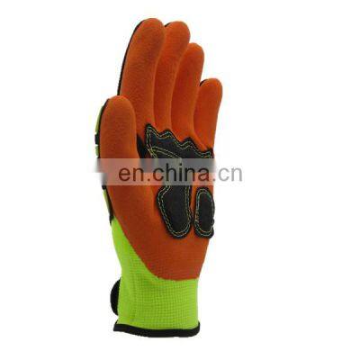 Oilfield Sandy Nitrile Cut Resistant TPR Anti Impact Mechanic Gloves Construction photo-4