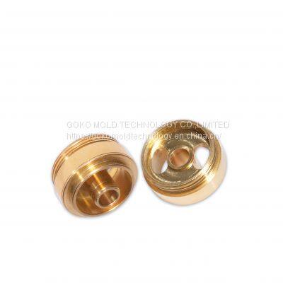 CNC Lathe Precision Brass Parts Vape Tank Fixed Seat High Precision Machined Parts 4.0 Manufacturer Customized photo-2