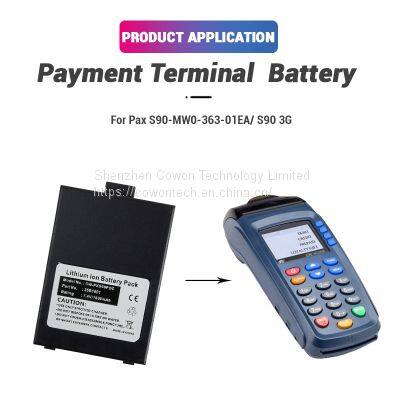 7.4V 1800mAh Li Ion Replacement Lithium S90 S900 25B1001 IS135 S90-MW0-363-01EA Battery for Pax Pos Terminal Machine