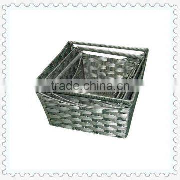 woven plastic food basket