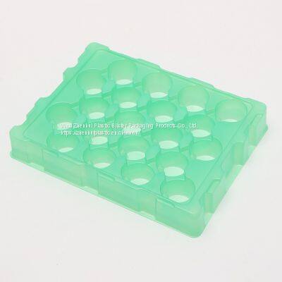 green vacuum forming plastic blister trays for auto parts blister packaging inner pallets material PET