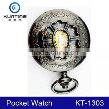 mechanical pocket watch skeleton automatic mechanical watch