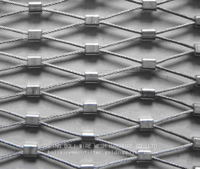Rope Mesh/Wire Rope Cable Net Safety Fence Aviary Zoo Mesh Steel Cable Netting