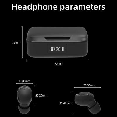 XY-10 TWS Wireless Headphone LED Display 9D HiFi Stereo Sport Waterproof Headsets BT5.0 Earphones With Microphone photo-2