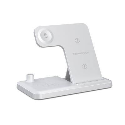 4 In 1 20 W Fast Charging Station Dock Wireless Charger Device For All Enabled Mobile Phone and Apple Watch photo-3