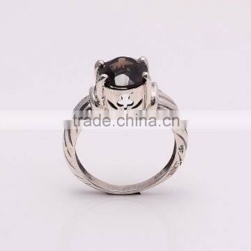 SMOKY RING ,925 Sterling Silver Jewelry Wholesale,WHOLESALE SILVER JEWELRY,SILVER EXPORTER,SILVER JEWELRY FROM INDIA photo-3