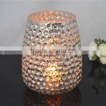 Glass Candle Holders Flowers Vase