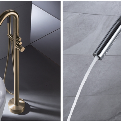 More Comfortable and Convenient to Use Suitable for a Relaxed Upgrade of the Bathroom Flexible to Use Floor Mounted Bathtub Mixer Series photo-3