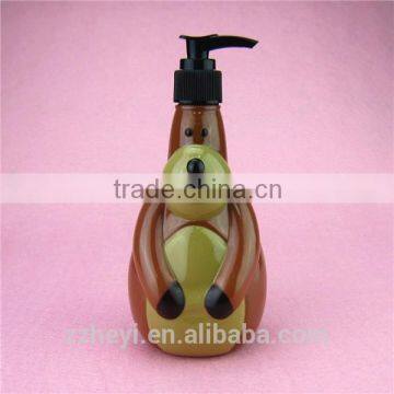 transparent christmas item plastic reindeer decorative bottles for shampoo/skin care/hand soap