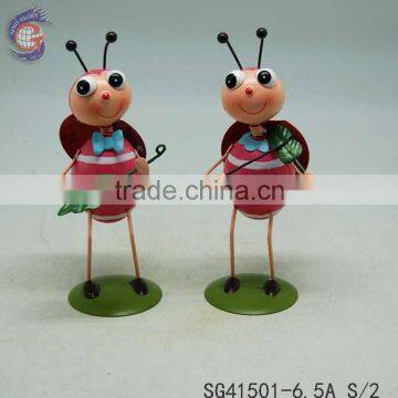 metal home insect decoration with beetle ornament