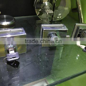 FT-72 Sliding Glass Door Lock Turn Knob Lock Glass Fitting Patch Fitting for Frameless Door photo-3