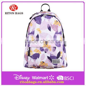 Girl's School Backpack 600D with Printing Pattern Backpack Bag for High School Students