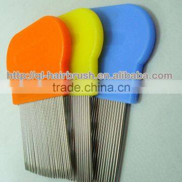 Professional Long Metal Teeth Hair Lice Comb , Round Head Lice Treatment