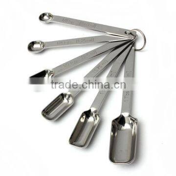 In stock stainless steel measuring cups and spoons set coffee measuring spoon Fits Narrow Spice