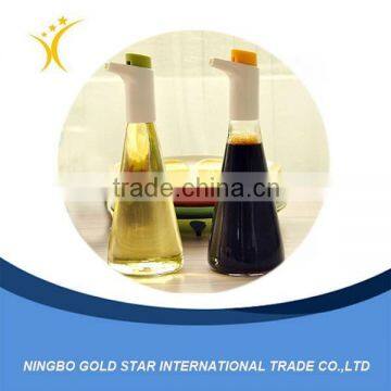 2015 New Design Wholesale Kitchenware Glass Flow Oil Bottle Glass Vinegar Bottle Quality Choice