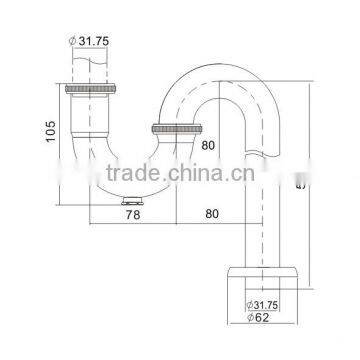 Free Shipping High Quality Bath Bottle Trap S-Trap photo-2