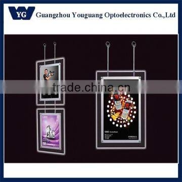 LED Acrylic Memu Stand, Advertising PMMA Crystal LED Light Box