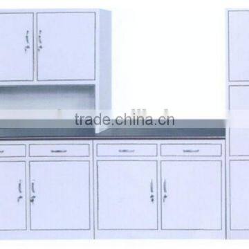 Steel kitchen cabinet with optional locks and handles