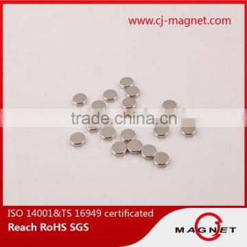 N45 D32X14 mm NdFeB magnet with REACH ISO14001 coating with NI Zn