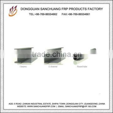 Amazing Fiberglass FRP Round Tube,U Channel and I Beam