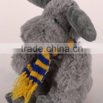 Cheap Stuffed Reideer Toy for Christmas/Wholesale Stuffed Moose With Scarf/Soft Christmas Toy Sitting Reindeer photo-2