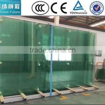 Glorious Future high quality safty clear laminated tempered glass with CE and SGP film