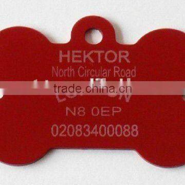 Hole Punched Die Cut Plastic Luggage Tag