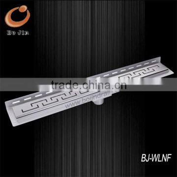 Wall side floor drain stainless steel cover