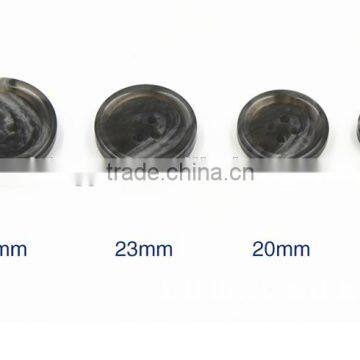 Sedex Audited Factory 2 Pillar Polyester Horn Button, Resin Horn Coats Button photo-2
