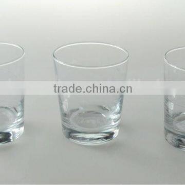 Wholesale Handmade clear Glass water tumbler cup