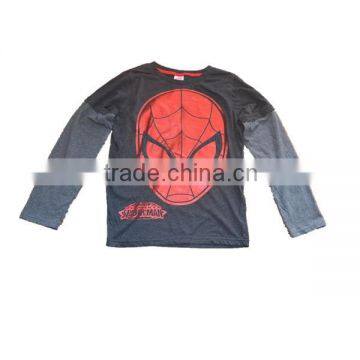 New coming 100% cotton long sleeves casual children Tshirts